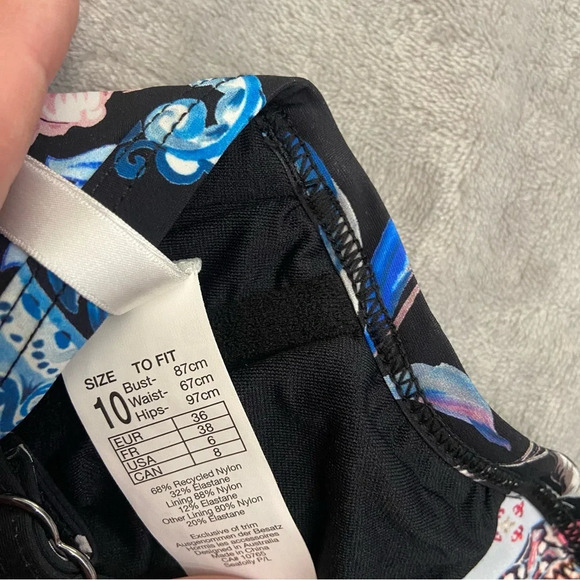 New! Seafolly water garden floral DD cup bralette bikini top 21595 - Picture 9 of 10